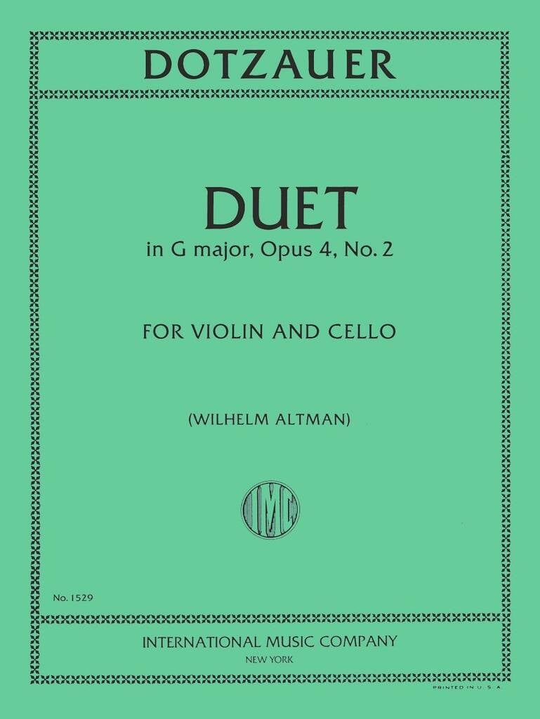 Dueto In Sol Op. 4 N. 2